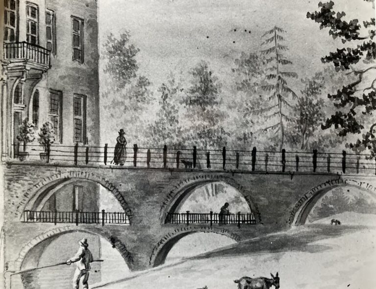 De dubbele brug bij Kasteel Amerongen